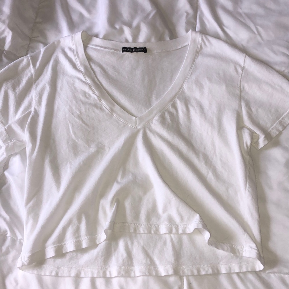 white brandy crop top
